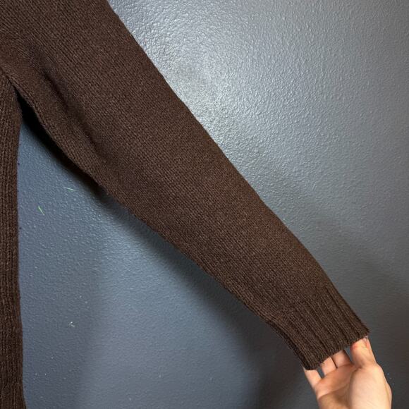 Number Nine 2 men’s brown wool full zip Japan sweater Avant Garde - Picture 6 of 16